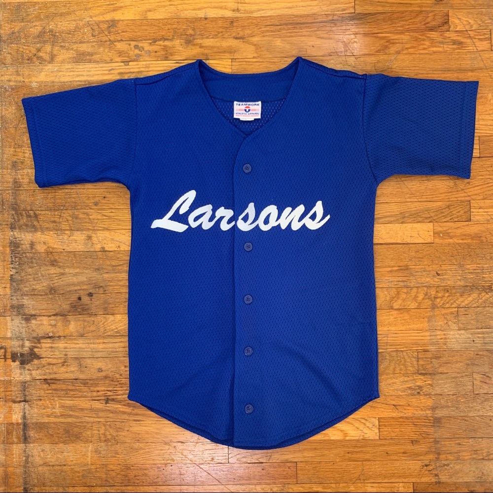 Vintage Teamwork Athletic Larsons Jersey in blue